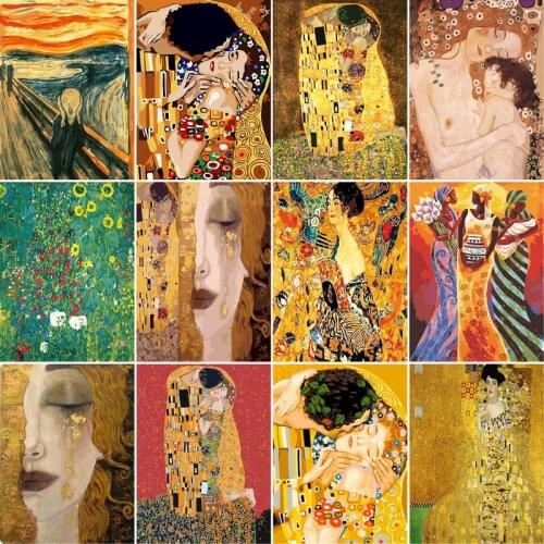 GATYZTORY Diy Frame Painting By Numbers Kits For Adults Abstract Figure Paint By Numbers Kits For Modern Home Decor Diy Gift