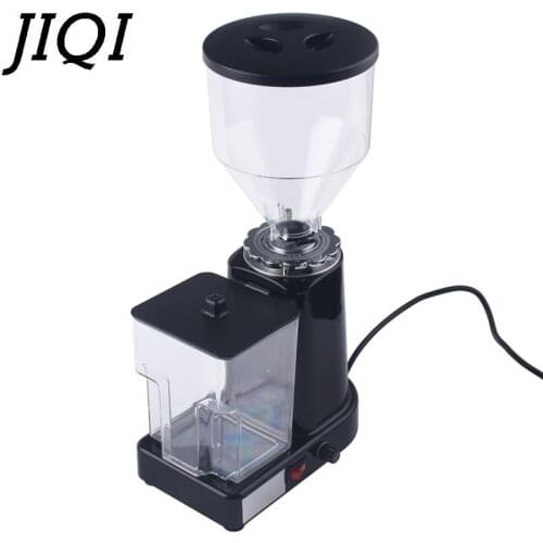 JIQI electric coffee bean grinder adjustable 0.5kg capacity UK/EU/US plug 220V 200W