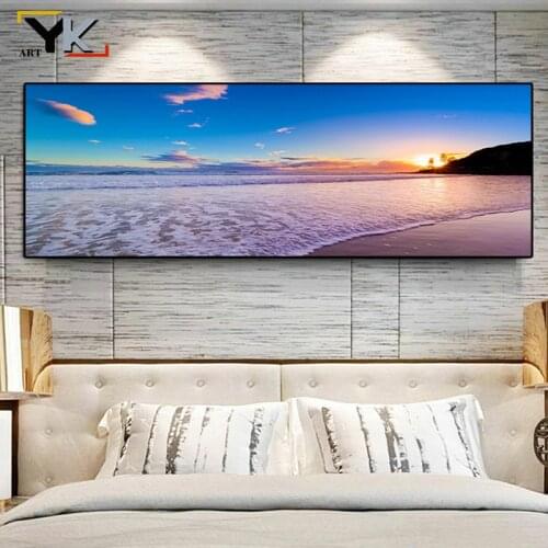 GoldLife Canvas Painting Beach Ship Sea Wall Art Nordic Posters And Prints Home Decoration Big Size Pictures For Living Room