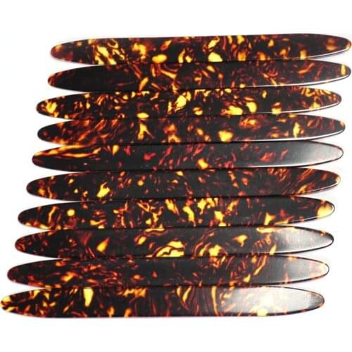 10Pcs Medium 0.71mm OUD Picks Celluloid Picks Plectrums Strips For Oud Ud Reeshe Brown Tortoise