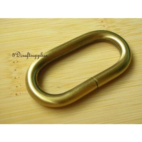 Metal oval Rings oval loop for webbing anti bronze 32 mm 1 1/4 inch 10pcs U46