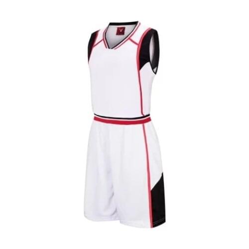 Men Basketball Jerseys Sets Blank Tracksuit Sport Clothes Kits Breathable Boys Basketball Uniforms Training Suit