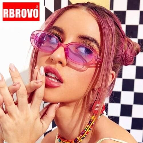 RBROVO 2021 Retro Sunglasses Women Oval Eyeglasses For Women Small Brand Designer Glasses Ladies Cat Eye Lentes De Sol Mujer
