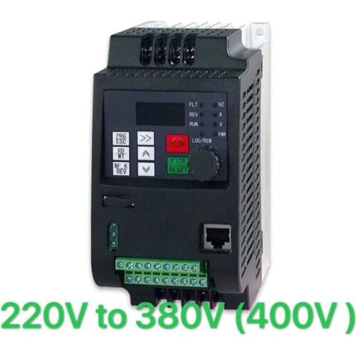 2.2KW 220V Single Phase input and 380v 3Phase Output Frequency Converter Drive / Frequency Inverter / VFD New