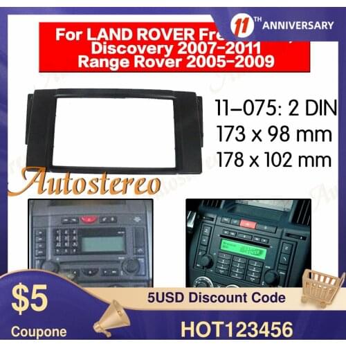 Frame Panel Auto Radio Stereo Fascia For Land Rover Freelander,Discovery 2007-2011 stereo dash kit radio CD player installation