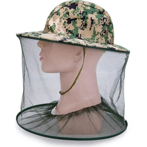 Fishing Beekeeping Gauze Cap Anti Mosquito Sun Protection Field Jungle Face Protect Mesh Cover Cap Hat Mosquito Head Net Hats