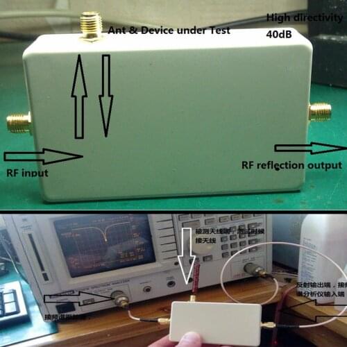 Network Analyzer Bridge RF Reflection Bridge 500KHz-2500MHz 40dB VSWR SWR Bridge 315M 433M 800MHZ 900MHZ WIFI 2.4GHZ antenna