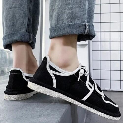 Men Casual Shoes fashion Canvas Slip-On 2021 Man Loafers Breathable New Male Outdoor Classic Walking Flats Driving Shoes men