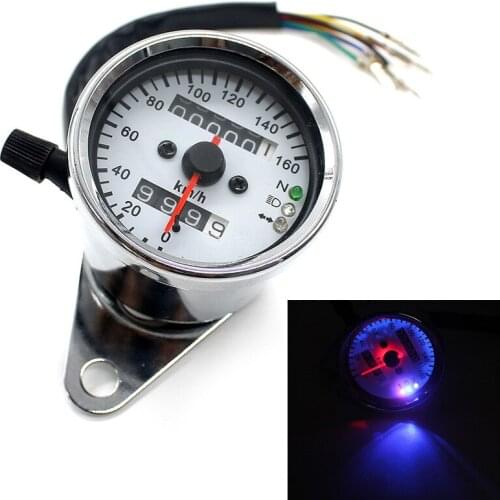 Universal Tachometer For Motorcycle Lcd Digital Double Mileage Retro Meter Gauges Odometer Tachometer Meter Indicator 12V