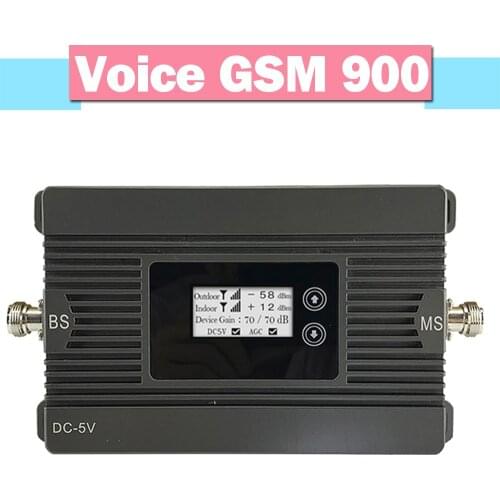 Walokcon 500sqm Smart 2G GSM 900 Signal Repeater GSM Mobile Phone Amplifier 80dB Gain LCD Display AGC Signal Booster Full Set