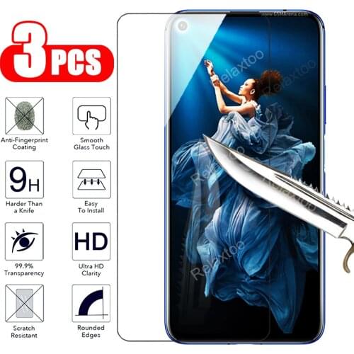 3PCS Tempered Glass For Honor 20 Screen Protector For Huawei Honor 20 Lite 20 Pro 20i For Honor 30 30s protective Glass film