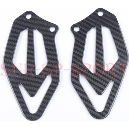 Heel Plate Guard Cover For BMW S1000RR 2017-2019 S1000R 2014-2019 Full Carbon Fiber 100% Twill