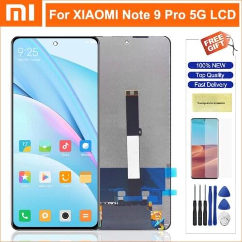 6.67'' LCD For Xiaomi Redmi Note 9 Pro 5G LCD Display Touch Screen Digitizer Assembly For Redmi Note 9Pro 5G M2007J17C LCD