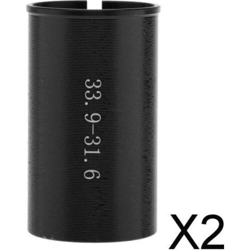 2xBicycle Seat Post Shim Tube Sleeve Adapter Size Reducer 15 Size 31.6 to 33.9