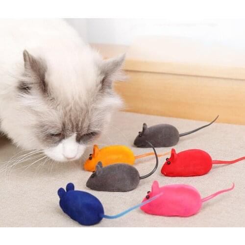 3pcs/lot Squeaker Mouse Cat Toy Interative Sound Teaser Mouse for Playing Colorful Funny Toys for Kitten Cat Game Pet Supplies