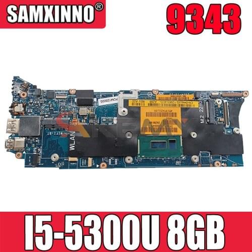 Akemy BRAND NEW I5-5300U 8GB FOR Dell XPS 9343 Laptop Motherboard ZAZ00 LA-B441P CN-0WGHFD WGHFD Mainboard 100% tested