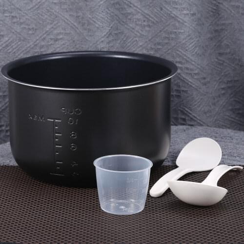 Aluminum Alloy Nonstick Cooking Pot 5L Electric Pressure Cooker Liner Rice Spoon Measuring Cup Kit Kitchen Rice Cooker Accessory