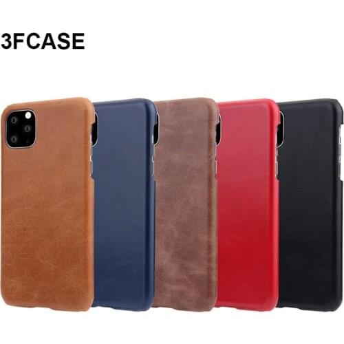 Leather Xr Case For iPhone 11 Pro Max Case Luxury Cowhide Cover Shockproof Matte Slim Coque For iPhone 6 6S 7 8 Plus X Xr Xs Max
