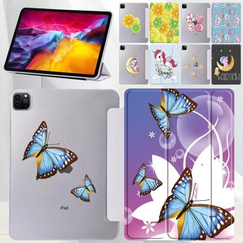 Tablet Case for Apple IPad Air 4/iPad Pro 11/iPad Pro 10.5/Pro 9.7 Inch Cute Pattern Dustproof Cover Case + Free Stylus