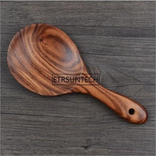 Wooden Spoon Teak Wood Rice Spoon Rice Paddle Wood Tablespoon Big Potato Serving Spoon Kitchen Utensils Tableware