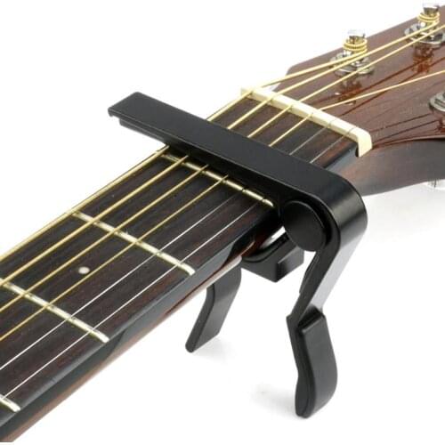 Aluminum Alloy Guitar Capo Quick Change Tuning Clamp for 6 String Electric Classical Acoustic Guitar Instrument Accessories