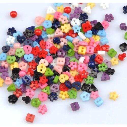 Wholesale 200pc Multi 6mm Round Resin Mini Buttons Craft Sewing Accessories Embellishments BUTTON Scrapbooking DIY Tools mt0988