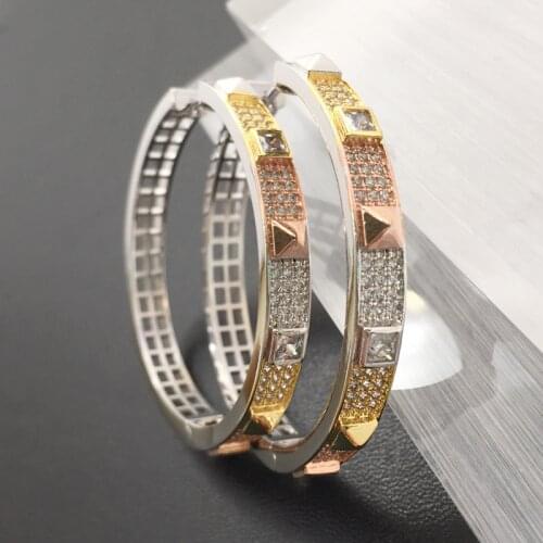 Lanyika Fashion Jewelry Artistical Abstract Big Ear Loops Micro Plated Romantic Wedding Birthday Earrings Bridal Daily Best Gift