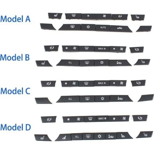 Original Black Silver Console AC Buttons Replacement Repair Kit For BMW 5 7 Series F10 F18 F01 F02 520 523 525 530 730 740