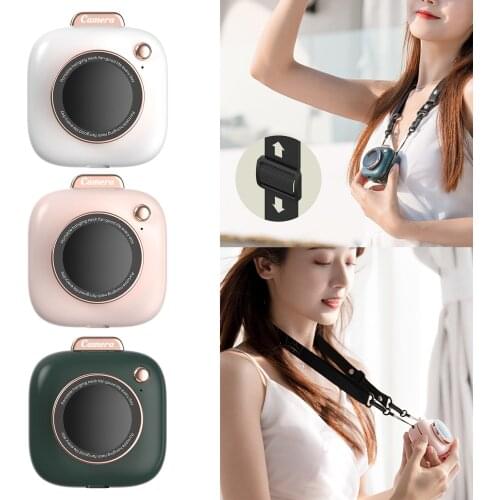 Necklace Fan, Quiet Mini USB Personal Fan, 3-mode Portable Cooling Electric Fan Handheld Fan for Indoor Outdoor Travel Hiking