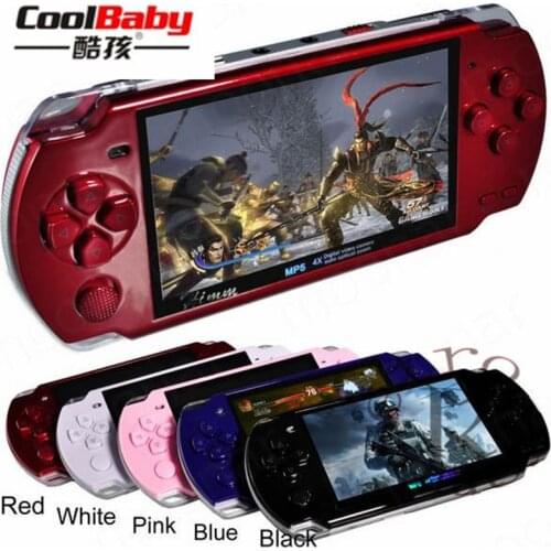 Handheld Game Console 4.3 inch screen mp4 player MP5 game player real 8GB support for psp game,camera,video,e-book
