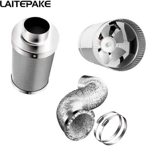 4''/6'' Grow Tent Centrifugal Fans&Activated Carbon Air Filter Suit 110/220V for GrowTent Hydroponic GreenHouse LED HPS Grow led