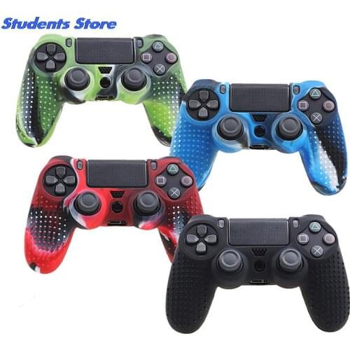 Anti Slip Silicone Protective Skin Case For Dualshock 4 PS4 DS4 Pro Slim Controller Cover Analog Grip Case Cover