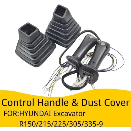 Control Joystick Handle for HYUNDAI Excavator R150/215/225/305/335-9 Rexroth Accessories Dustproof Cover Boot Spare Parts
