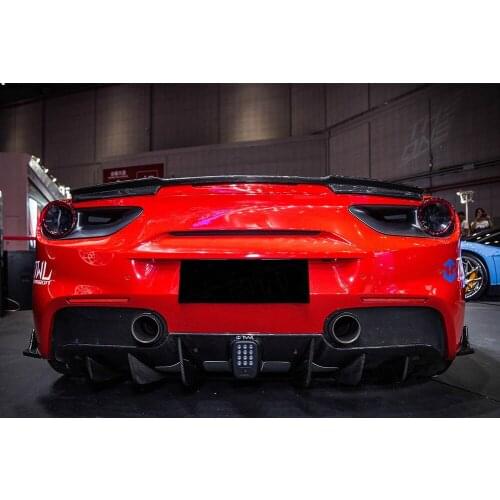 Spoiler Carbon Fiber Rear Trunk Wing Spoiler Lip For Ferrari 488 GTB GTS 2016-2018