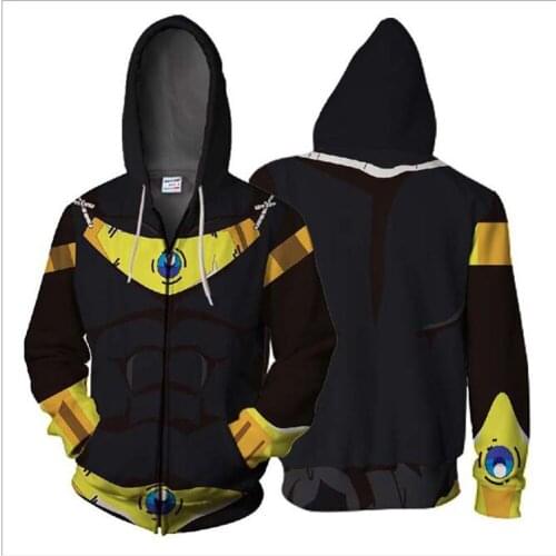 2021 Japan Anime Hoodie Dragon B Z Pocket Hooded Sweatshirts Poleron Hombre Streetwear Dragon B blue 3D Hoodie Coats costume