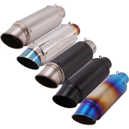 Universal 51/60 mm motorcycle exhaust pipe gp project muffler with DB killer for Z800 Z900 MT07 MT09 R1 R6 FZ8 Z100 BN600 ER6N