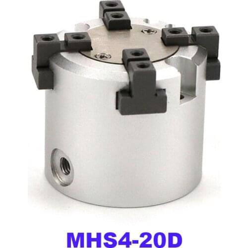 GOGO High quality double acting pneumatic gripper MHS4-20D SMC type Parallel Style Air Gripper 4-Finger Type cylinder