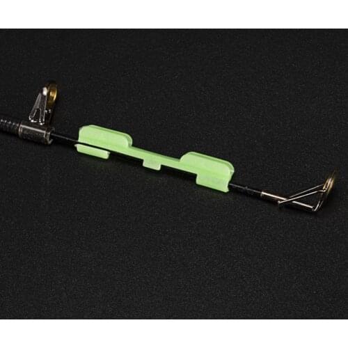 20pcs Night Fishing Rod Tip Light Holder Clip Fishing Rods Feeder Fluorescent Light Glow Stick Outdoor Night Fishing Accessories