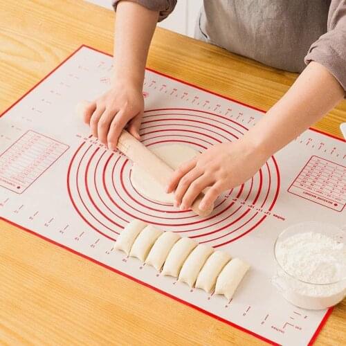 Large Silicone Pastry Mat Extra Thick Non Stick Baking Mat with Measurement Fondant Mat, Dough Rolling Mat, Pie Crust Mat