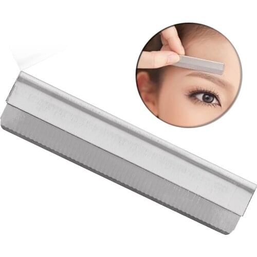 10pcs or 100pcs Eyebrow Razor Stainless Steel Microblading Eyebrow Trimmer Brow Shaving Trimmers Make Up Tools