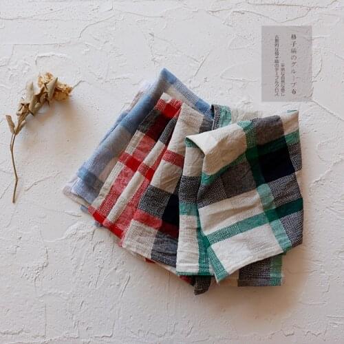 Tea Towel Color plaid cotton and linen blended Napkin 60X40cm