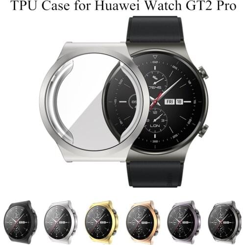 TPU Watch Cover For Huawei Watch GT 2 Pro Case Full Screen Protector Bumper Soft Plated Case For Huawei GT2 Pro