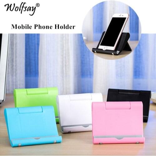 Wolfsay Mobile Phone Holder For iPhone 8 X 7 Flexible Dest Phone Stand Universal Desk Holder for Samsung Xiaomi Tablet Holder