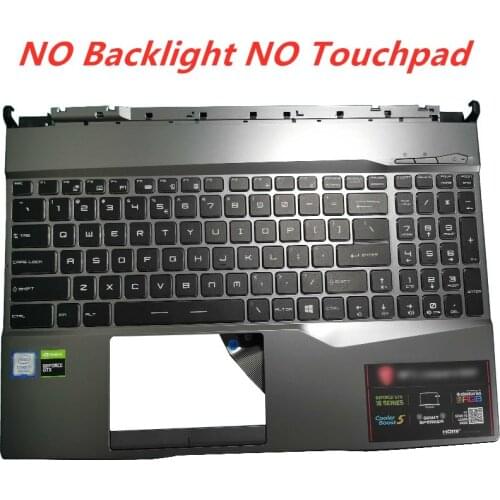 For MSI GE65 GL65 GP65 MS-16U1 Notebook Computer Case Laptop Case Palmrest Upper Case with Touchpad Keyboard