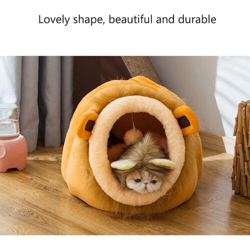 Pet Dog Bed House lion Leopard Cow Cartoon Pet Beds Tent Cat Kennel Indoor Portable Removable Washable Warm pet house Puppy Mat