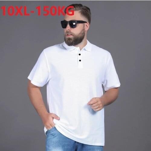 Summer Men hole Breathable tshirt Quick dry short sleeve large size 9XL 10XL elasticity sports tees tops turn down collar tshirt