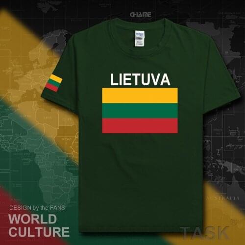 Lithuania Lithuanian men t shirt 2017 jerseys nation team tshirt 100% cotton t-shirt clothing tees sporting LTU Lietuva Lietuvos