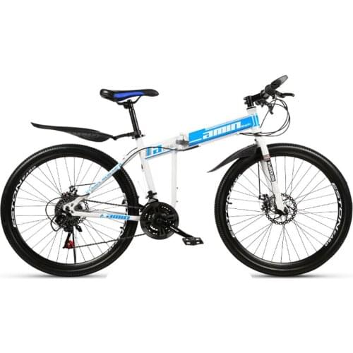 Folding Mountain Bike Adult Spoke Wheel Double Shock Absorption Racing Off Road 24/27Speed Students Bicycle