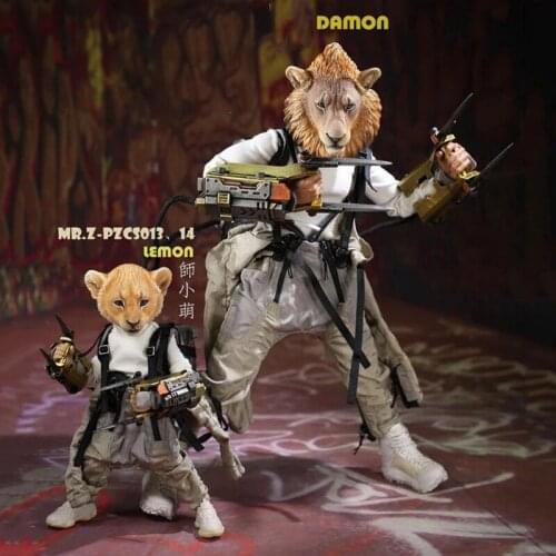 7" Mr.Z PZCS013 /PZCS014 Pocket Animal Series No.6 Lemon Figure Lion Model for Collection