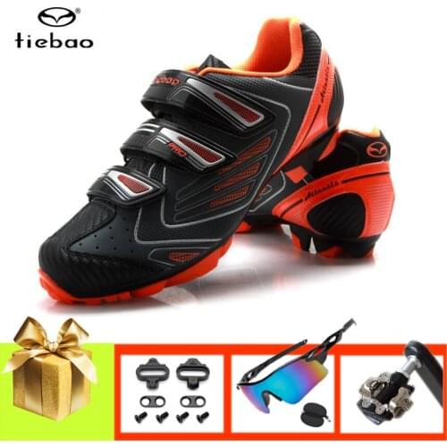 TIEBAO Mountain Bike Sneaker Men Women Self-locking Breathable Wear-resistant Outdoor Superstar Athletic Riding Bicycle Shoes